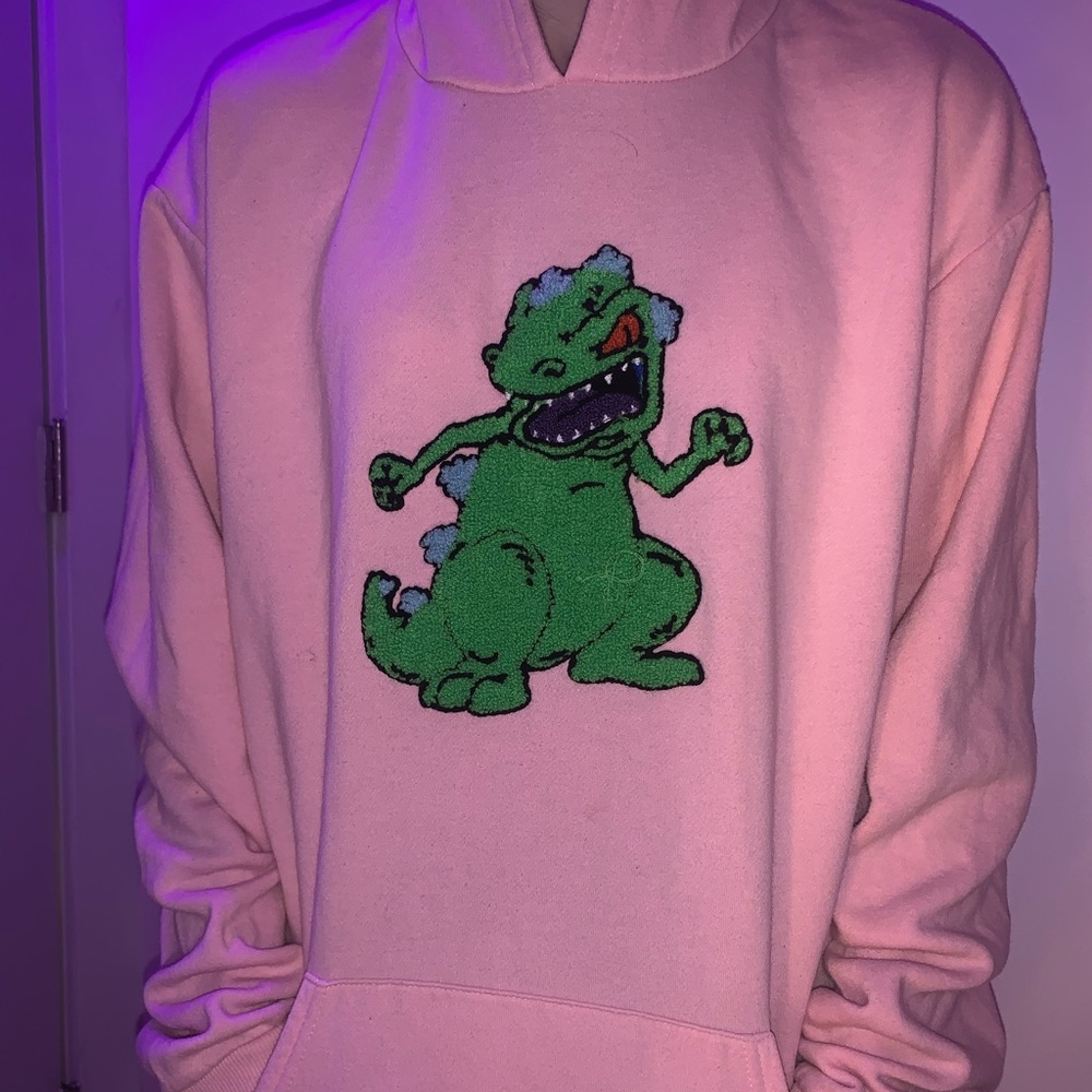 Oversized dinosaur hoodie
